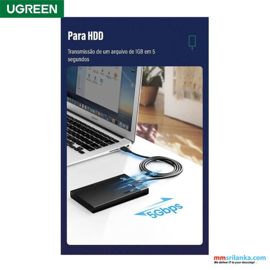 UGREEN USB 3.0 A Male to Type C Male Cable Nickel Plating 1m (black)